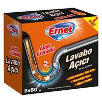 Resim Ernet Süper Lavabo Açıcı      2x50Gr Aktif Granüllü