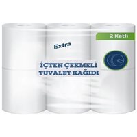 Resim Eti İçten Çekmeli Tuvalet     Kağıdı 4 Kg 77 Mt 12'li