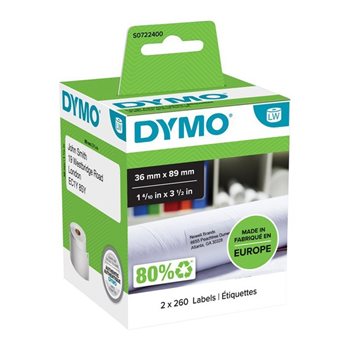 resm Dymo 99012 722400 Geniş Adres Etiketi 89X36Mm