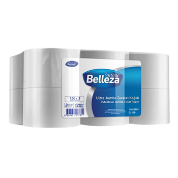 Picture of Belleza 70023804 Ultra Jumbo  2 Katlı Tuvalet Kağıdı 12 li