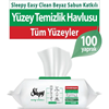 resm Sleepy Easy Clean Yüzey       Temizlik Havlusu 100 lü Beyaz