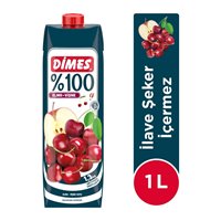 Picture of Dimes Yüzde 100 Meyve Suyu    1Lt 12 li Elma Vişne