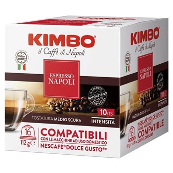 resm Kimbo Dolce Gosto Napoli      Kapsül Kahve 11g x 16 lı