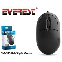 Resim Everest SM-385 Kablolu Optik  Mouse Siyah