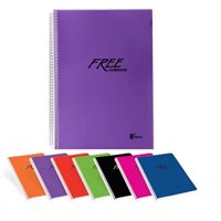 Resim Keskin 320481 Free Pp Kapak   Spiralli Defter A4 160Yp