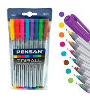 Picture of Pensan Triball İğne Uçlu      Tükenmez Kalem 1.0Mm 8 Renkli