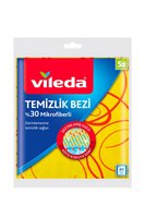 Picture of Vileda Yüzde 30 Mikrofiberli  Temizlik Bezi 5x Sarı