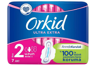 resm Orkid Ultra Ekstra Hijyen Ped Uzun 7'li